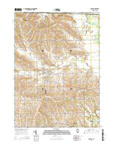 Durand Illinois Current topographic map, 1:24000 scale, 7.5 X 7.5 Minute, Year 2015