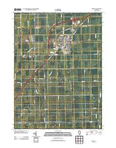 Dwight Illinois Historical topographic map, 1:24000 scale, 7.5 X 7.5 Minute, Year 2012