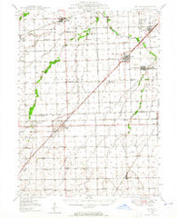 Dwight Illinois Historical topographic map, 1:62500 scale, 15 X 15 Minute, Year 1948