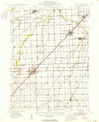 Dwight Illinois Historical topographic map, 1:62500 scale, 15 X 15 Minute, Year 1950