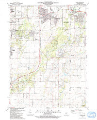 Dyer Indiana Historical topographic map, 1:24000 scale, 7.5 X 7.5 Minute, Year 1990