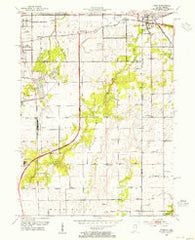 Dyer Indiana Historical topographic map, 1:24000 scale, 7.5 X 7.5 Minute, Year 1953
