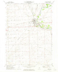 Earlville Illinois Historical topographic map, 1:24000 scale, 7.5 X 7.5 Minute, Year 1971