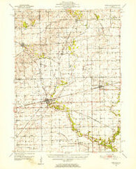 Earlville Illinois Historical topographic map, 1:62500 scale, 15 X 15 Minute, Year 1951