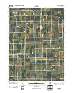 East Lynn Illinois Historical topographic map, 1:24000 scale, 7.5 X 7.5 Minute, Year 2012