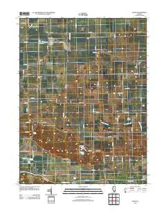 Easton Illinois Historical topographic map, 1:24000 scale, 7.5 X 7.5 Minute, Year 2012