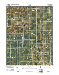 Eberle Illinois Historical topographic map, 1:24000 scale, 7.5 X 7.5 Minute, Year 2012