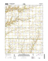 Eberle Illinois Current topographic map, 1:24000 scale, 7.5 X 7.5 Minute, Year 2015