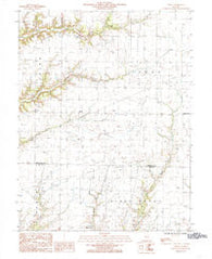 Eberle Illinois Historical topographic map, 1:24000 scale, 7.5 X 7.5 Minute, Year 1985