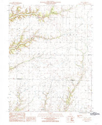 Eberle Illinois Historical topographic map, 1:24000 scale, 7.5 X 7.5 Minute, Year 1985