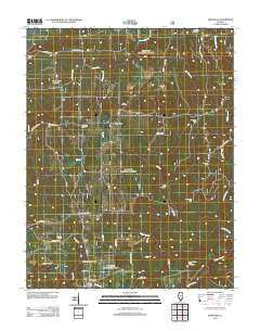 Eddyville Illinois Historical topographic map, 1:24000 scale, 7.5 X 7.5 Minute, Year 2012