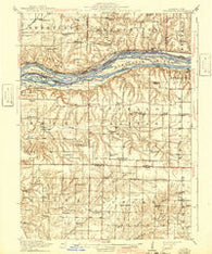 Edgington Illinois Historical topographic map, 1:62500 scale, 15 X 15 Minute, Year 1916