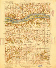 Edgington Illinois Historical topographic map, 1:62500 scale, 15 X 15 Minute, Year 1916