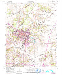 Edwardsville Illinois Historical topographic map, 1:24000 scale, 7.5 X 7.5 Minute, Year 1954