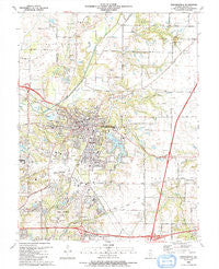 Edwardsville Illinois Historical topographic map, 1:24000 scale, 7.5 X 7.5 Minute, Year 1991