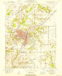 Edwardsville Illinois Historical topographic map, 1:24000 scale, 7.5 X 7.5 Minute, Year 1950