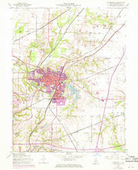 Edwardsville Illinois Historical topographic map, 1:24000 scale, 7.5 X 7.5 Minute, Year 1954