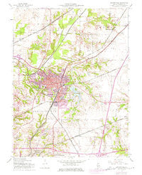 Edwardsville Illinois Historical topographic map, 1:24000 scale, 7.5 X 7.5 Minute, Year 1954