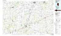 Effingham Illinois Historical topographic map, 1:100000 scale, 30 X 60 Minute, Year 1986