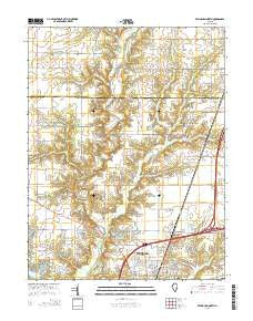 Effingham North Illinois Current topographic map, 1:24000 scale, 7.5 X 7.5 Minute, Year 2015