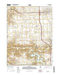 El Paso Illinois Current topographic map, 1:24000 scale, 7.5 X 7.5 Minute, Year 2015