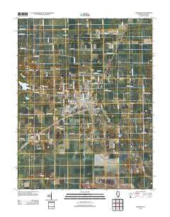 Eldorado Illinois Historical topographic map, 1:24000 scale, 7.5 X 7.5 Minute, Year 2012