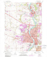 Elgin Illinois Historical topographic map, 1:24000 scale, 7.5 X 7.5 Minute, Year 1962