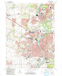 Elgin Illinois Historical topographic map, 1:24000 scale, 7.5 X 7.5 Minute, Year 1992