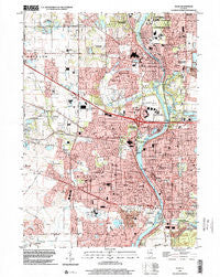 Elgin Illinois Historical topographic map, 1:24000 scale, 7.5 X 7.5 Minute, Year 1998
