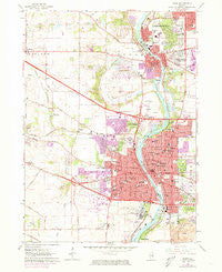 Elgin Illinois Historical topographic map, 1:24000 scale, 7.5 X 7.5 Minute, Year 1962
