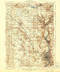 Elgin Illinois Historical topographic map, 1:62500 scale, 15 X 15 Minute, Year 1925