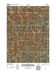 Eliza Illinois Historical topographic map, 1:24000 scale, 7.5 X 7.5 Minute, Year 2012