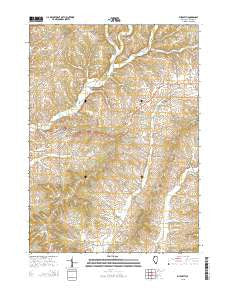 Elizabeth Illinois Current topographic map, 1:24000 scale, 7.5 X 7.5 Minute, Year 2015