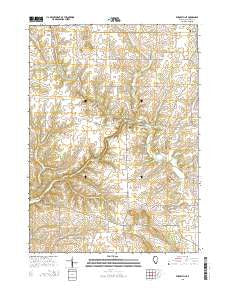 Elizabeth NE Illinois Current topographic map, 1:24000 scale, 7.5 X 7.5 Minute, Year 2015
