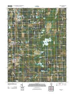 Elkville Illinois Historical topographic map, 1:24000 scale, 7.5 X 7.5 Minute, Year 2012