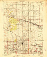 Elmhurst Illinois Historical topographic map, 1:24000 scale, 7.5 X 7.5 Minute, Year 1928
