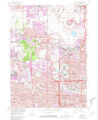Elmhurst Illinois Historical topographic map, 1:24000 scale, 7.5 X 7.5 Minute, Year 1963