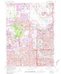 Elmhurst Illinois Historical topographic map, 1:24000 scale, 7.5 X 7.5 Minute, Year 1963