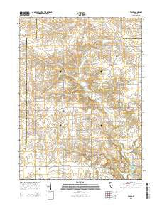Elmira Illinois Current topographic map, 1:24000 scale, 7.5 X 7.5 Minute, Year 2015