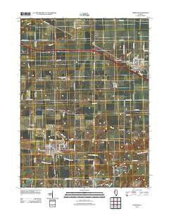 Elmwood Illinois Historical topographic map, 1:24000 scale, 7.5 X 7.5 Minute, Year 2012