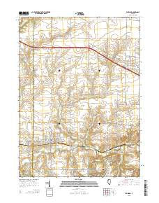 Elmwood Illinois Current topographic map, 1:24000 scale, 7.5 X 7.5 Minute, Year 2015