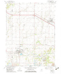 Elmwood Illinois Historical topographic map, 1:24000 scale, 7.5 X 7.5 Minute, Year 1982