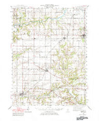 Elmwood Illinois Historical topographic map, 1:62500 scale, 15 X 15 Minute, Year 1944