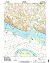 Elsah Illinois Historical topographic map, 1:24000 scale, 7.5 X 7.5 Minute, Year 1991