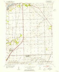 Elwood Illinois Historical topographic map, 1:24000 scale, 7.5 X 7.5 Minute, Year 1953