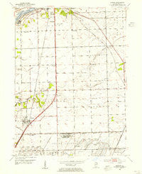 Elwood Illinois Historical topographic map, 1:24000 scale, 7.5 X 7.5 Minute, Year 1953