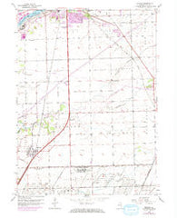 Elwood Illinois Historical topographic map, 1:24000 scale, 7.5 X 7.5 Minute, Year 1953