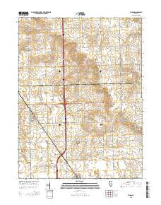 Emden Illinois Current topographic map, 1:24000 scale, 7.5 X 7.5 Minute, Year 2015