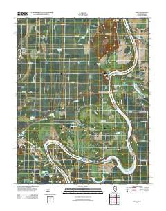 Emma Illinois Historical topographic map, 1:24000 scale, 7.5 X 7.5 Minute, Year 2012
