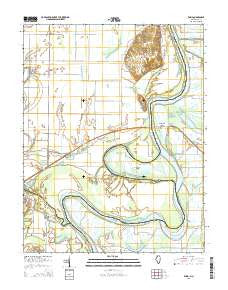 Emma Illinois Current topographic map, 1:24000 scale, 7.5 X 7.5 Minute, Year 2015